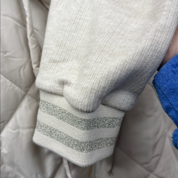 M14. NEW Mystree Women's Cream Quilted Puffer Jacket W/Pockets & Hood - Picture 11 of 12